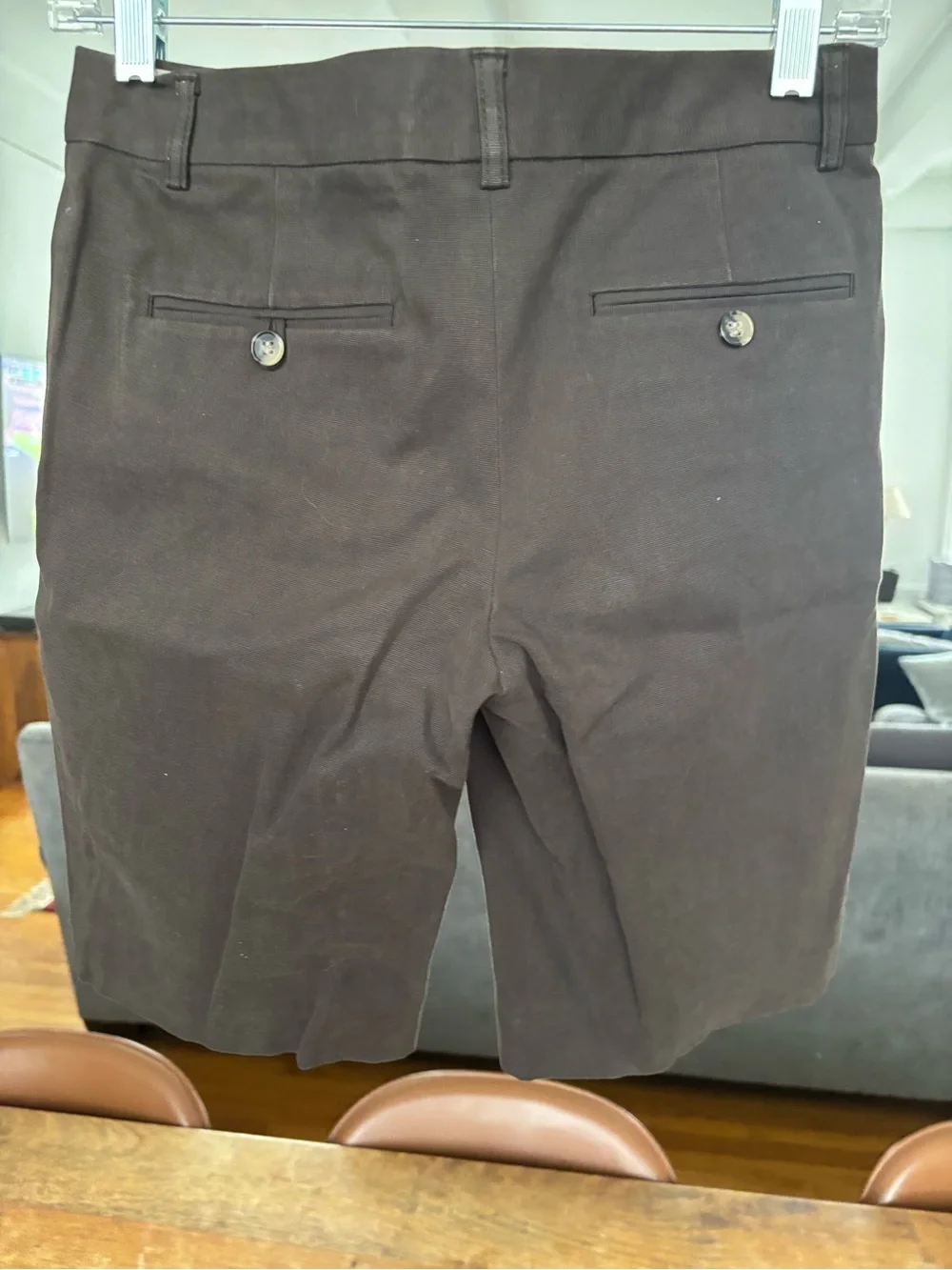 Theory Brown Bermuda shorts, cotton size 0